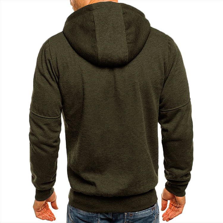 WESTMARE Men's Loose Fit Full-Zip Work Hoodie - Black