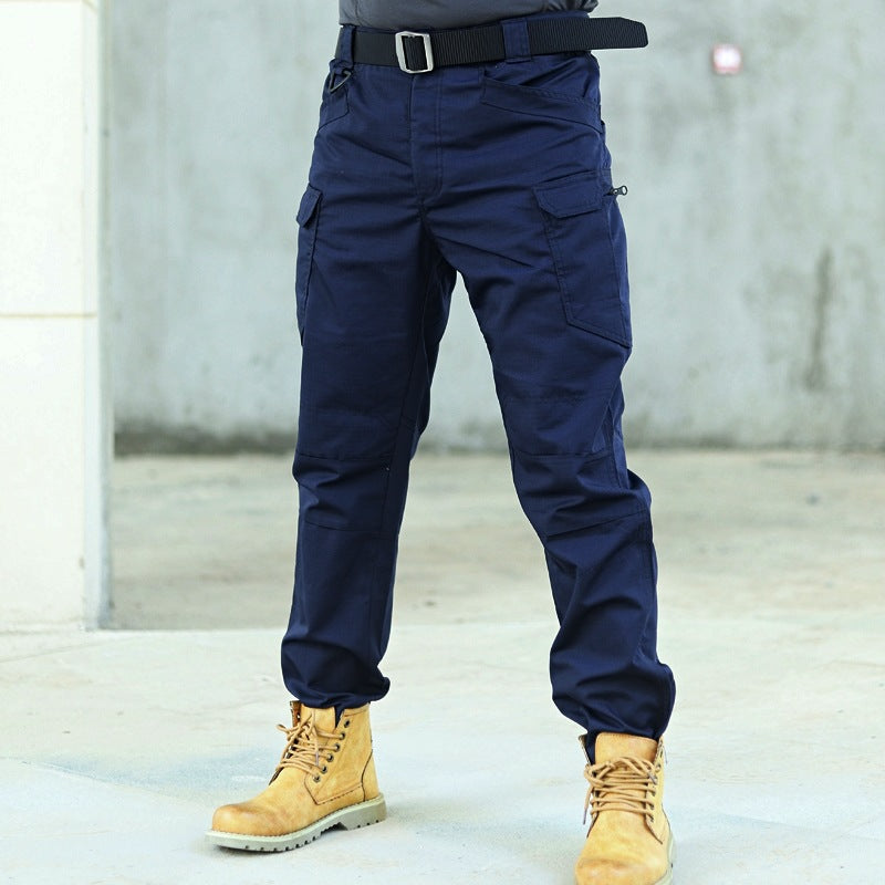 WESTMARE Men's Durable Multi-Pocket Tactical Work Pants - Black