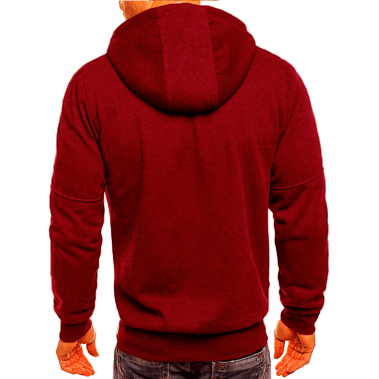 WESTMARE Men's Loose Fit Full-Zip Work Hoodie - Black