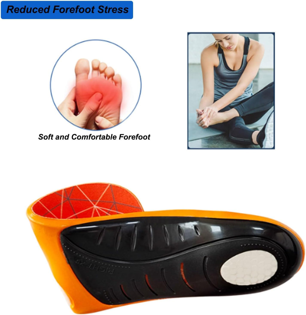 WESTMARE Arch Support Orthopedic Work Insoles - Orange