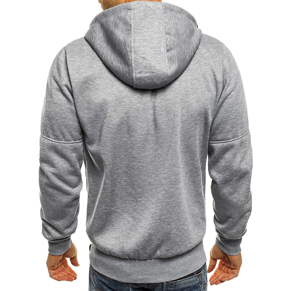 WESTMARE Men's Loose Fit Full-Zip Work Hoodie - Black