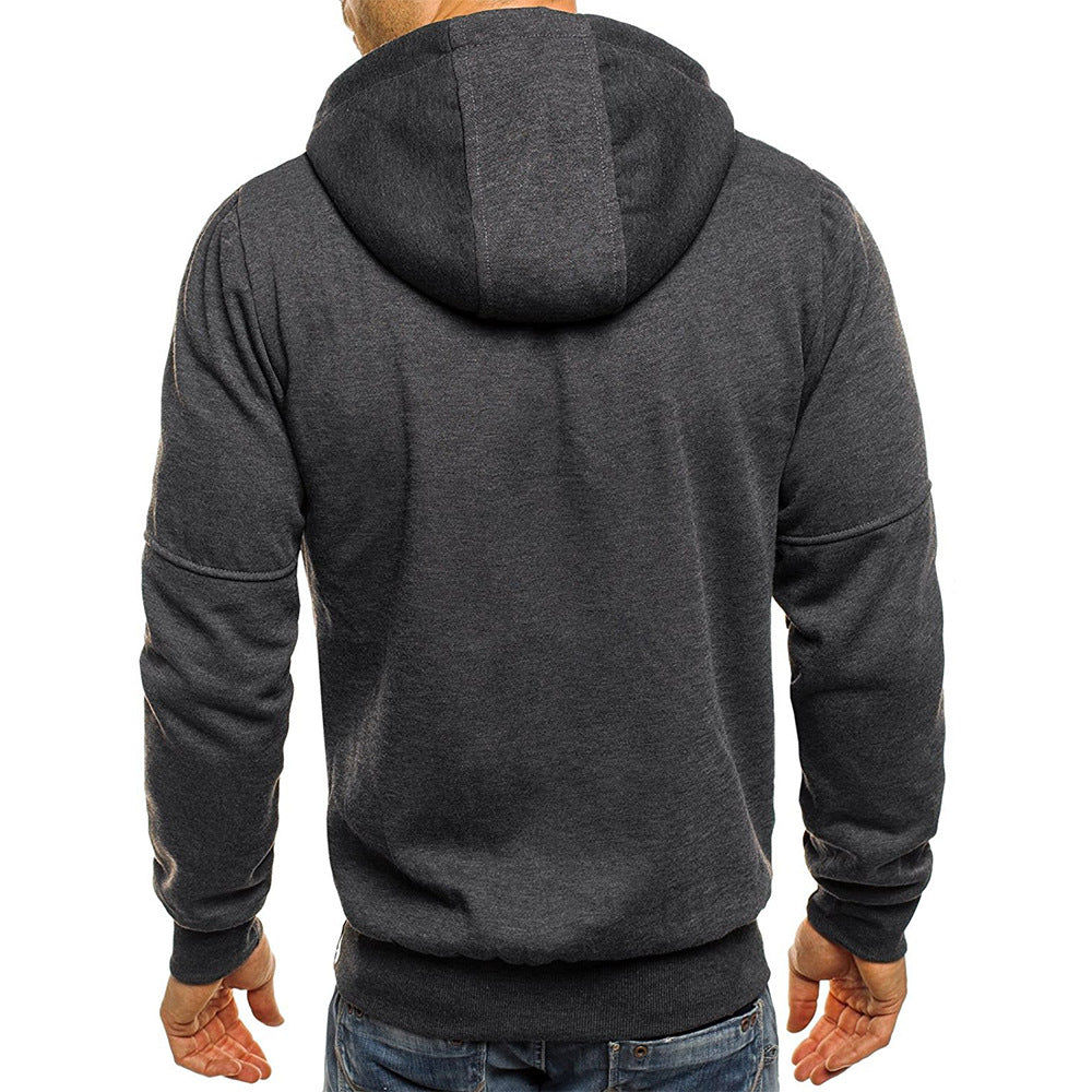 WESTMARE Men's Loose Fit Full-Zip Work Hoodie - Gray