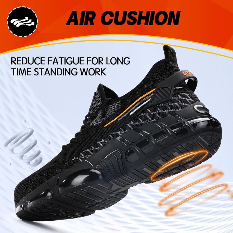 WESTMARE Truss Breathable Steel Toe Work Sneakers
