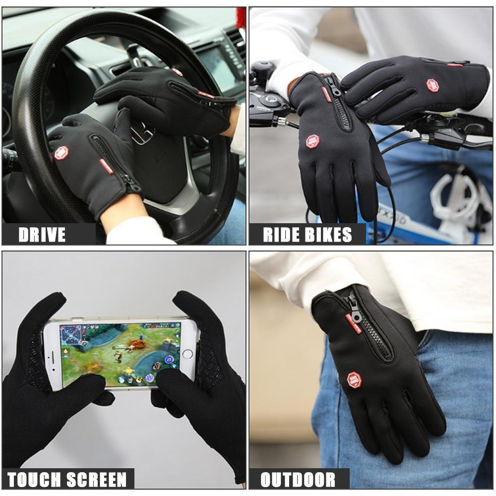 WESTMARE Touch Screen Windproof Thermal Gloves - Rose Red
