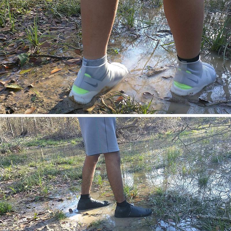 WESTMARE Outdoor Non-Slip Waterproof Shoe Covers - Black