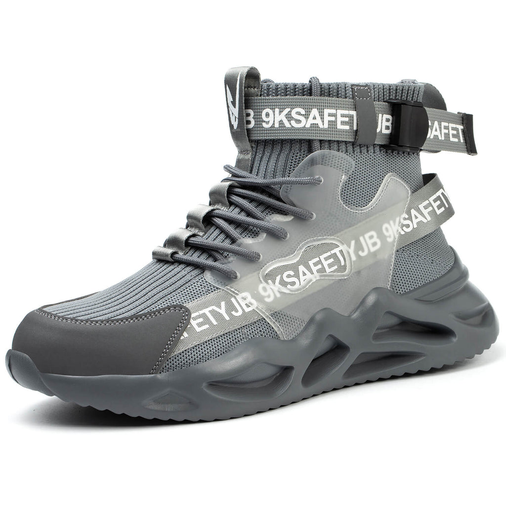 WESTMARE Exo High-Top Steel Toe Work Shoes - Black