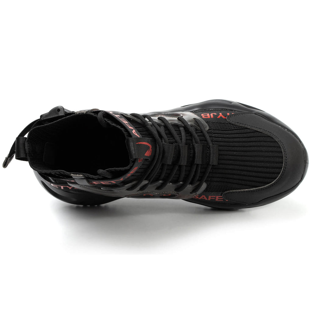 WESTMARE Exo High-Top Steel Toe Work Shoes - Black