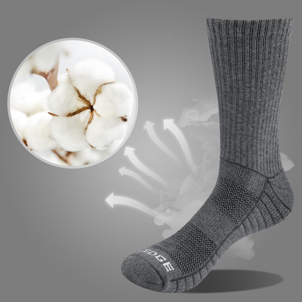 WESTMARE Athletic Cotton Crew Socks 5 Pairs - Gray