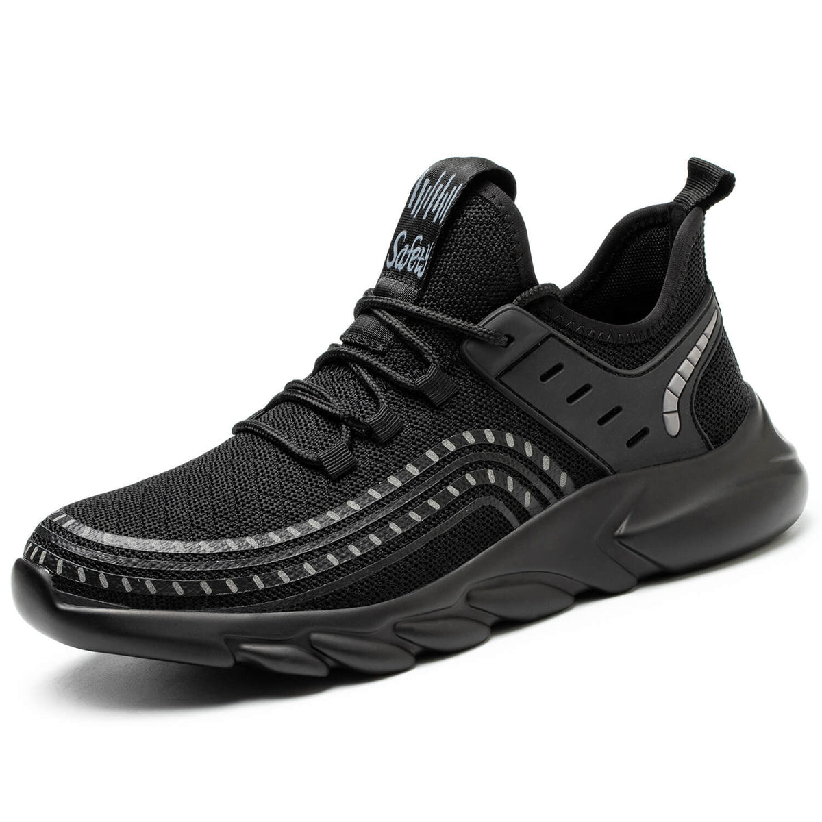 WESTMARE Soren Steel Toe Lightweight Work Sneakers - Black