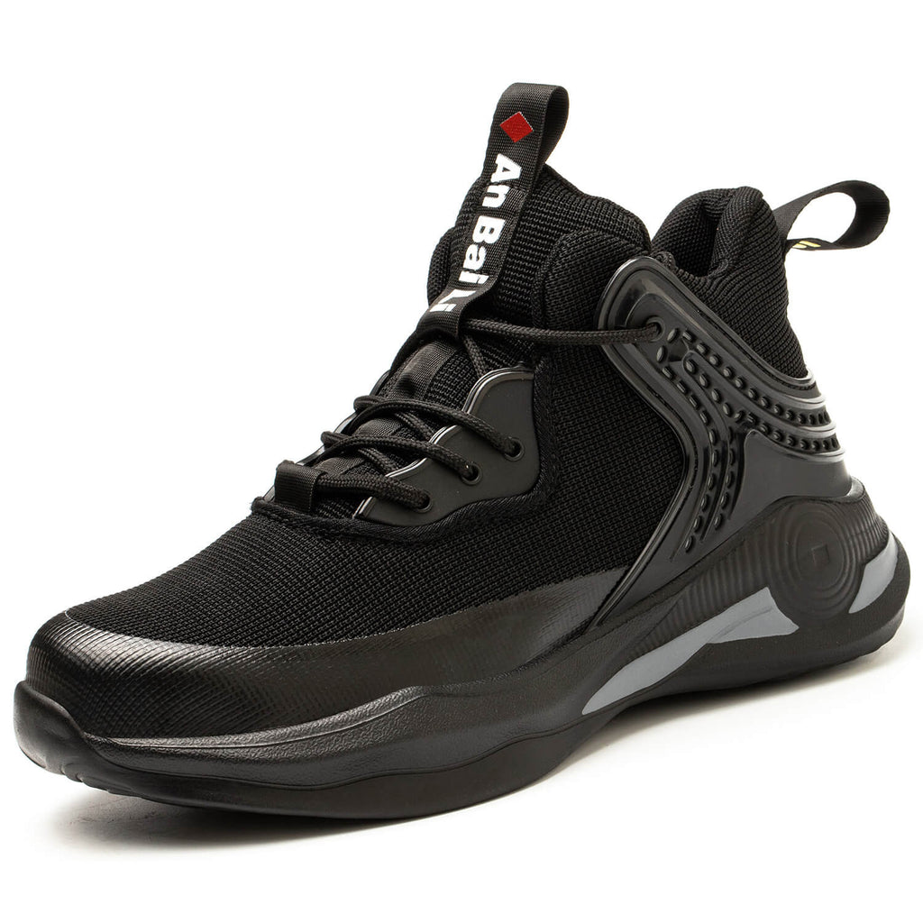 WESTMARE Radian Steel Toe Lightweight Work Sneakers - Black