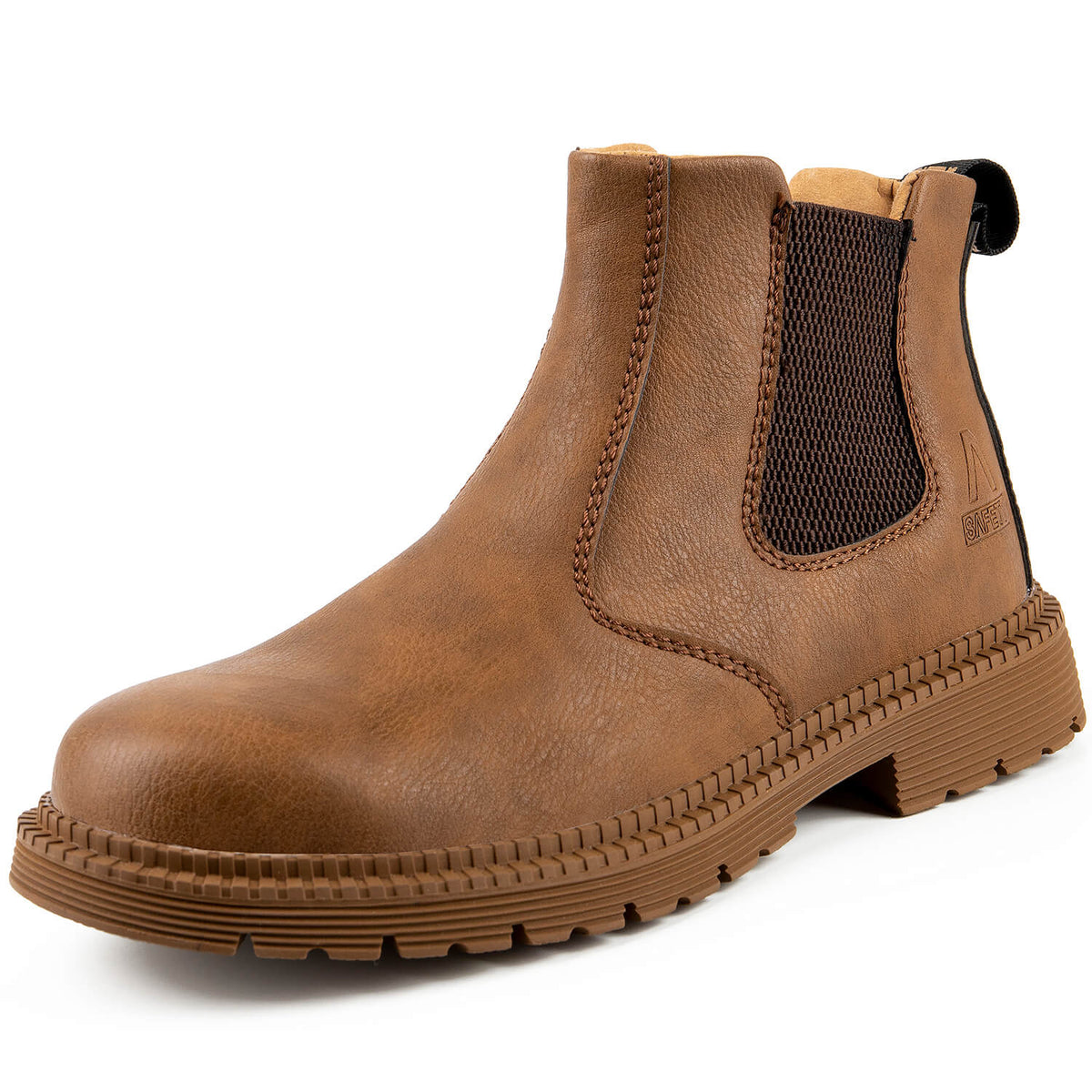 WESTMARE Anchor Steel Toe Chelsea Work Boots - Black