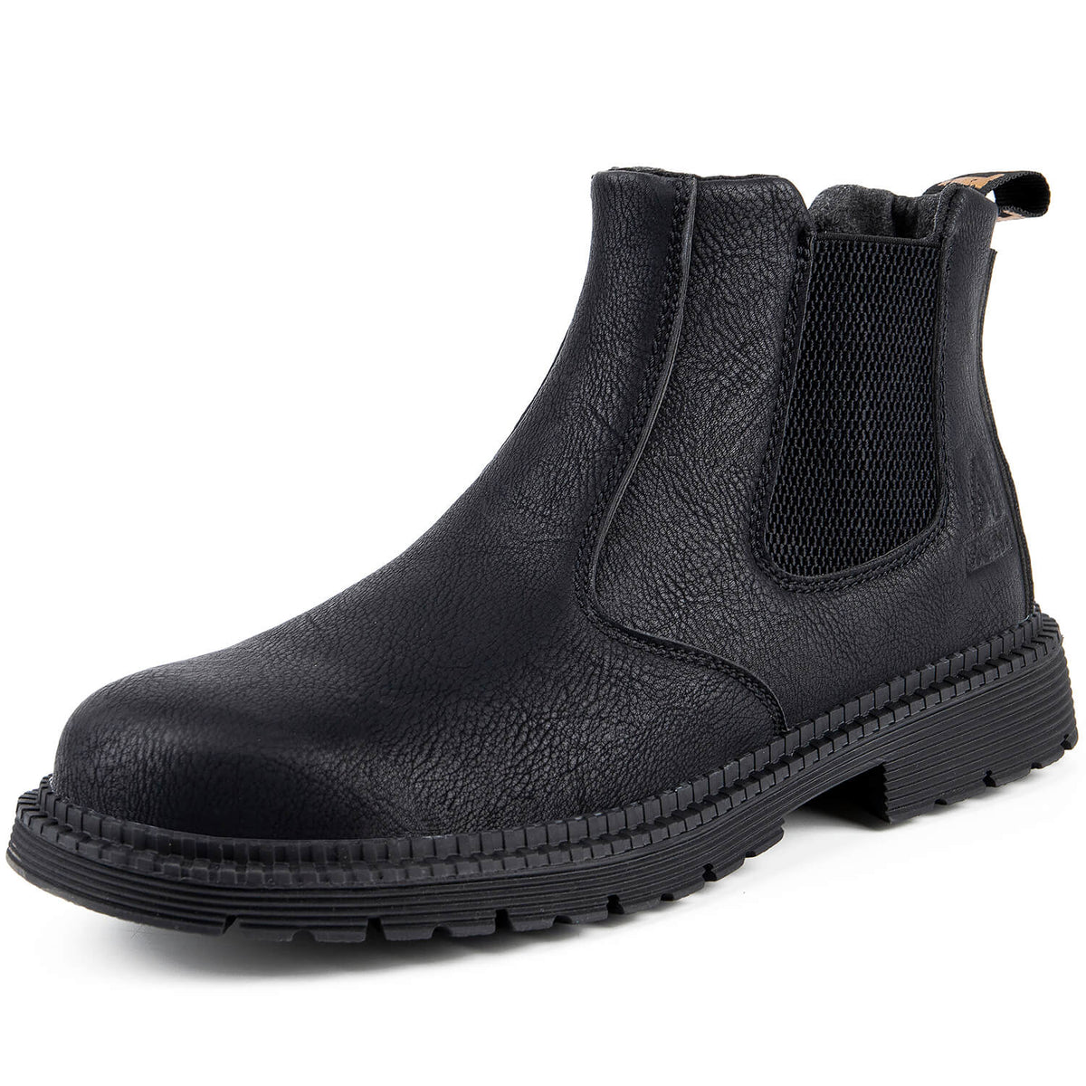 WESTMARE Anchor Steel Toe Chelsea Work Boots - Black