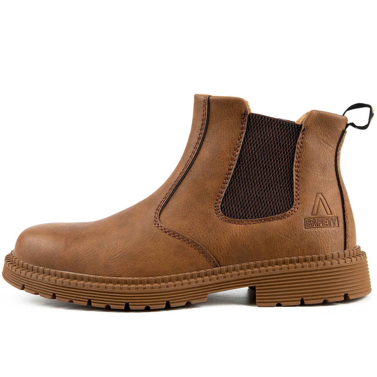 WESTMARE Anchor Steel Toe Chelsea Work Boots - Black