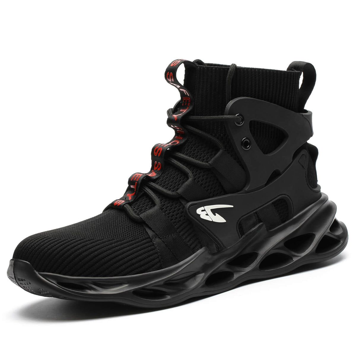 WESTMARE Pulse High-Top Steel Toe Work Sneakers - Black