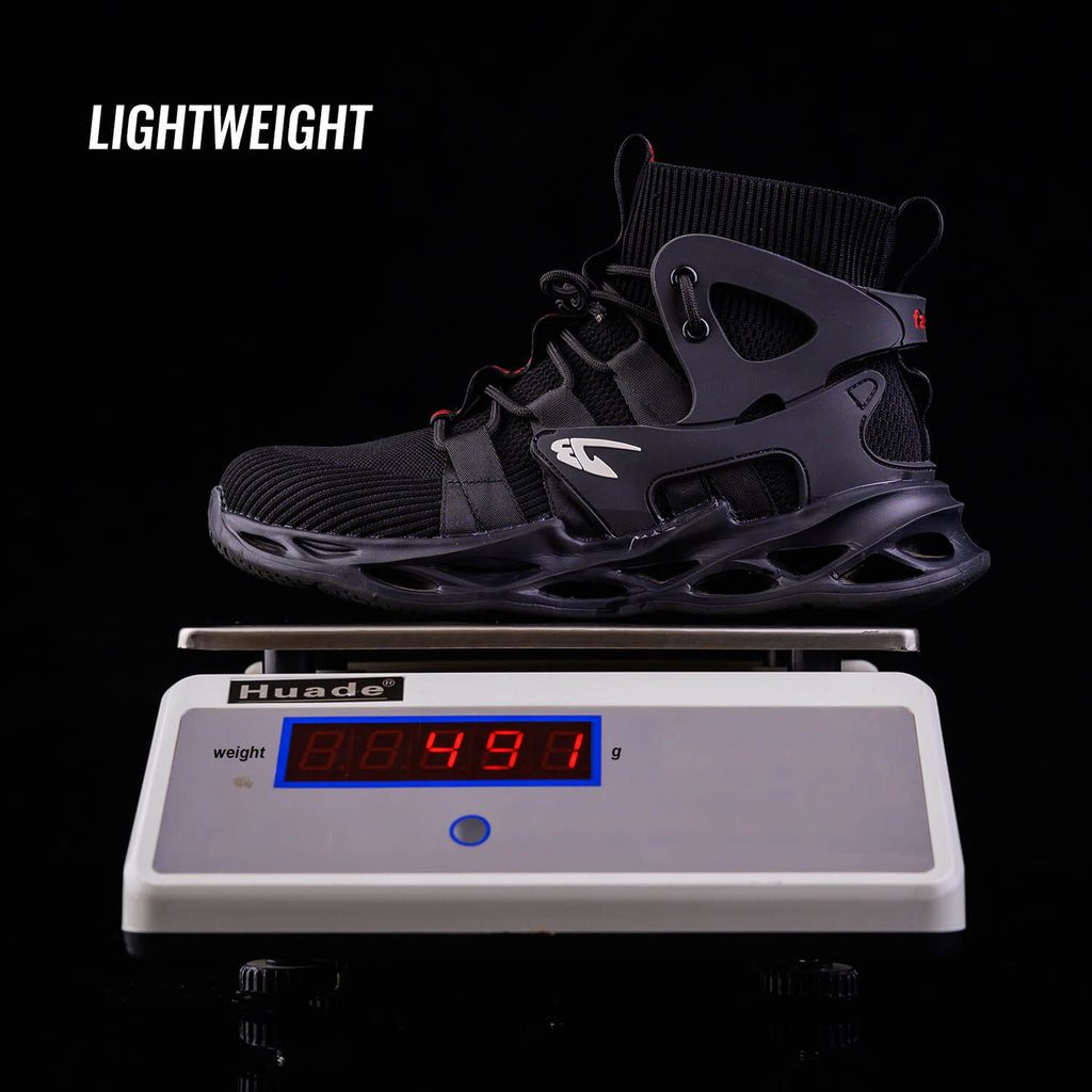 WESTMARE Pulse High-Top Steel Toe Work Sneakers - Gray