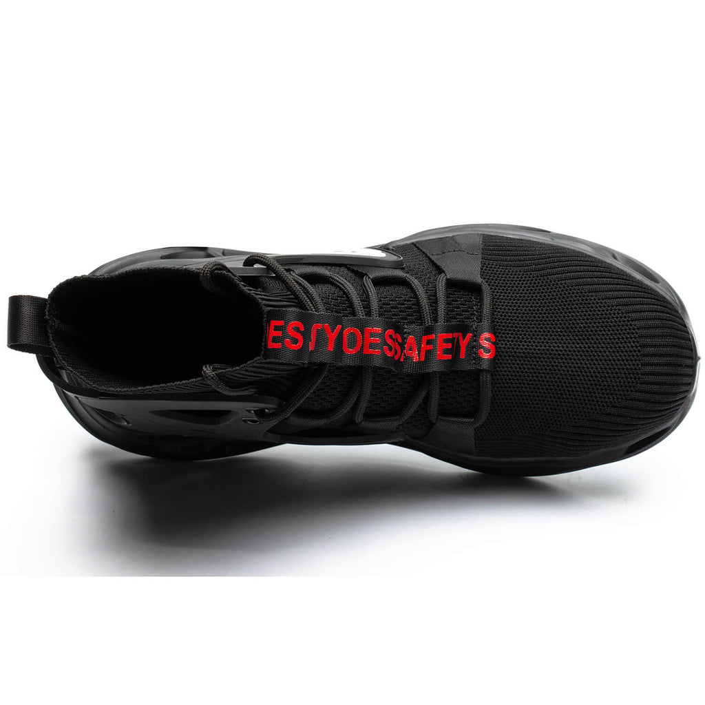 WESTMARE Pulse High-Top Steel Toe Work Sneakers - Black