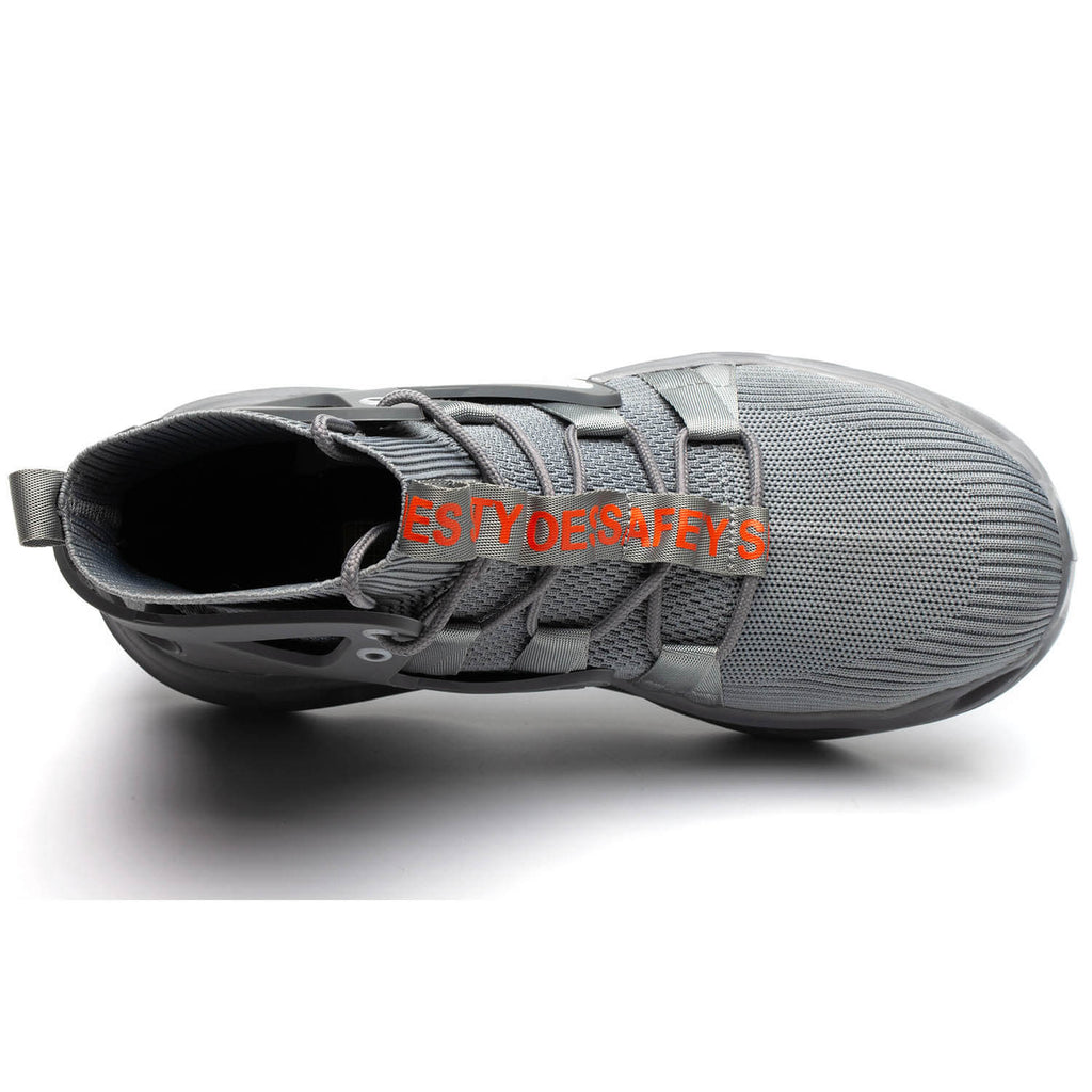 WESTMARE Pulse High-Top Steel Toe Work Sneakers - Black