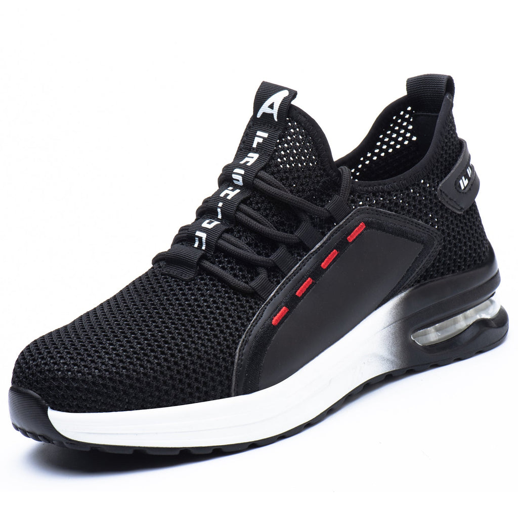 WESTMARE Ventra Breathable Steel Toe Work Sneakers - Black