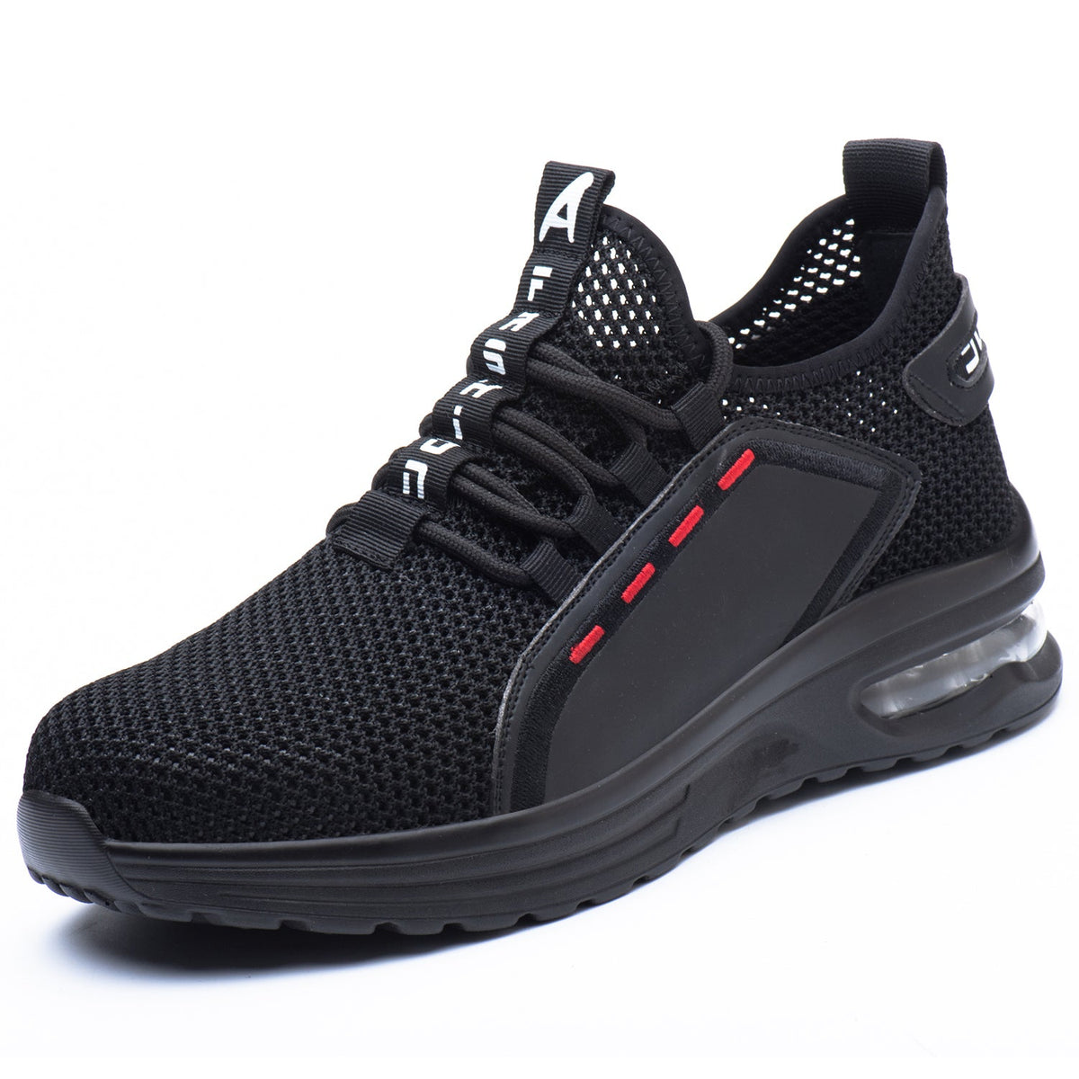 WESTMARE Ventra Breathable Steel Toe Work Sneakers - Black