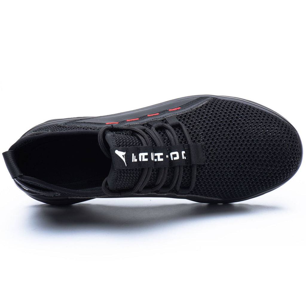 WESTMARE Ventra Breathable Steel Toe Work Sneakers - Black