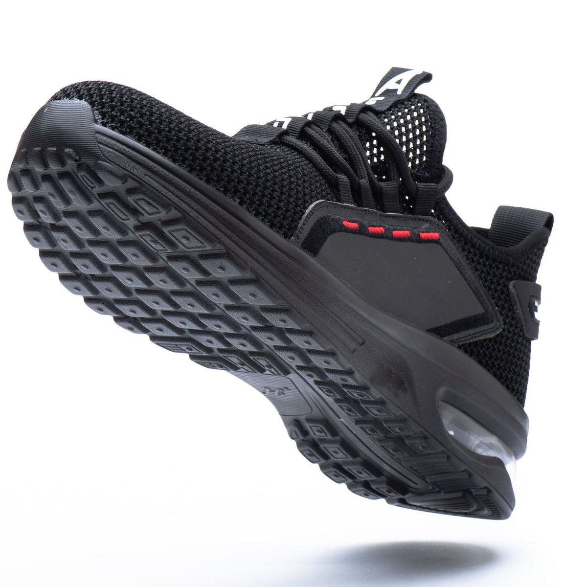 WESTMARE Ventra Breathable Steel Toe Work Sneakers - Black
