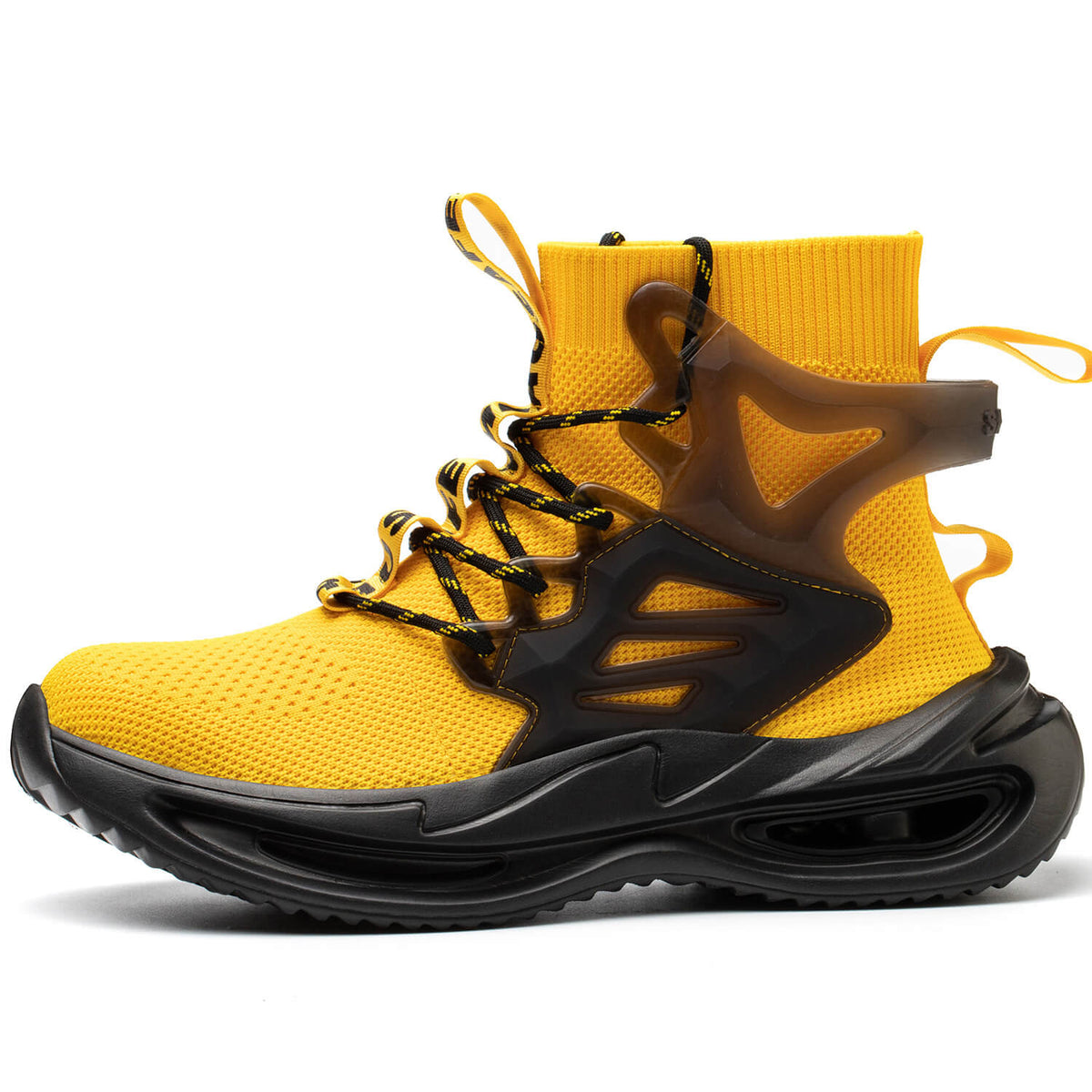 WESTMARE Rook Men's High-Top Steel Toe Work Shoes - Black