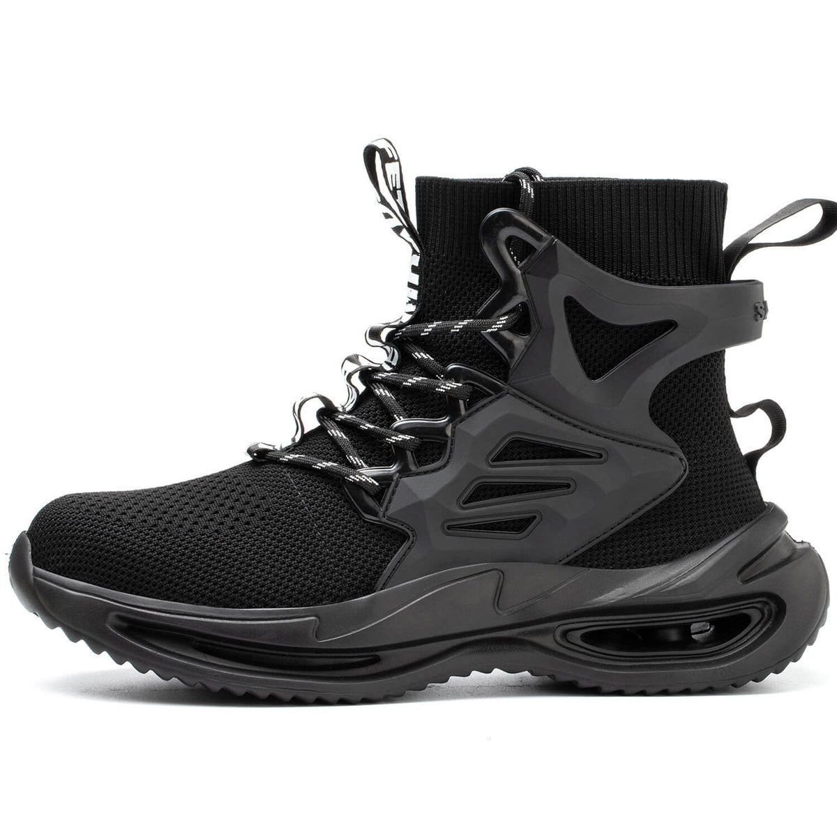 WESTMARE Rook Men's High-Top Steel Toe Work Shoes - Black