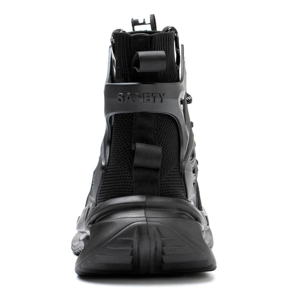 WESTMARE Rook Men's High-Top Steel Toe Work Shoes - Black