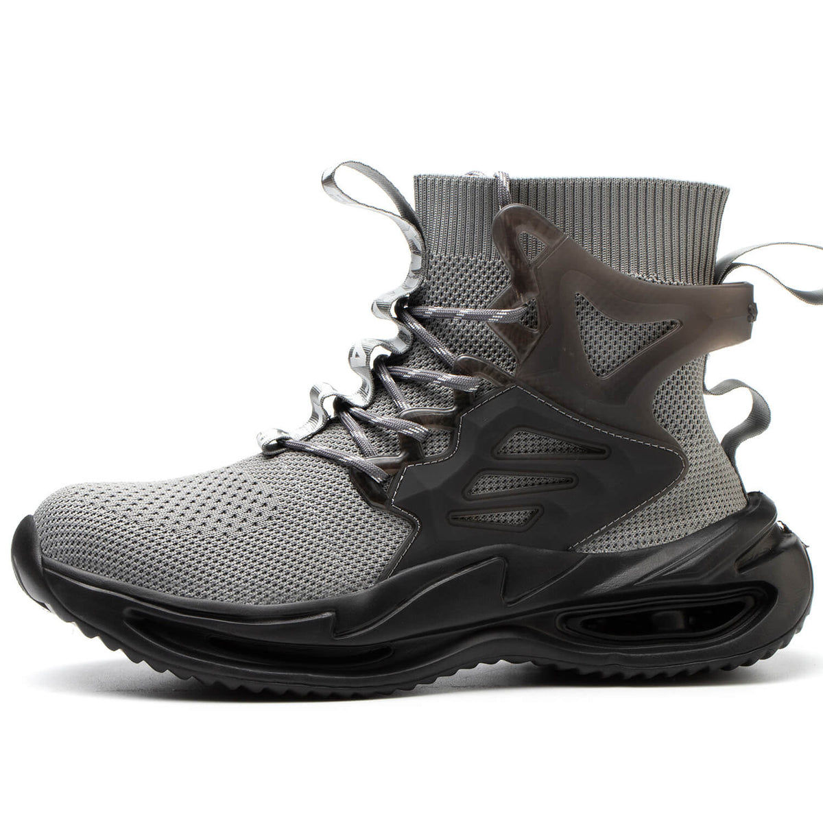 WESTMARE Rook Men's High-Top Steel Toe Work Shoes - Black