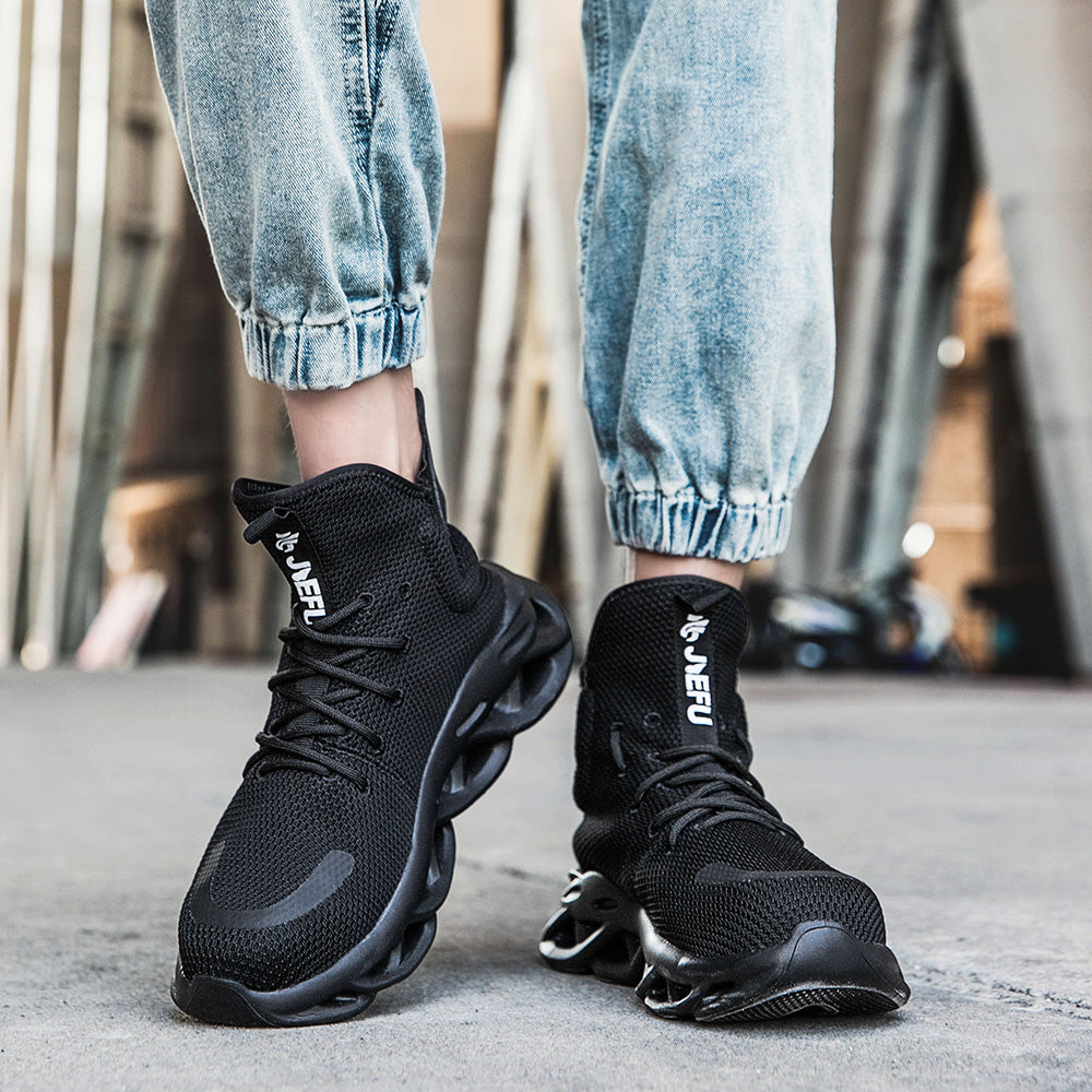 WESTMARE Vertex High-Top Steel Toe Work Sneakers - Blue