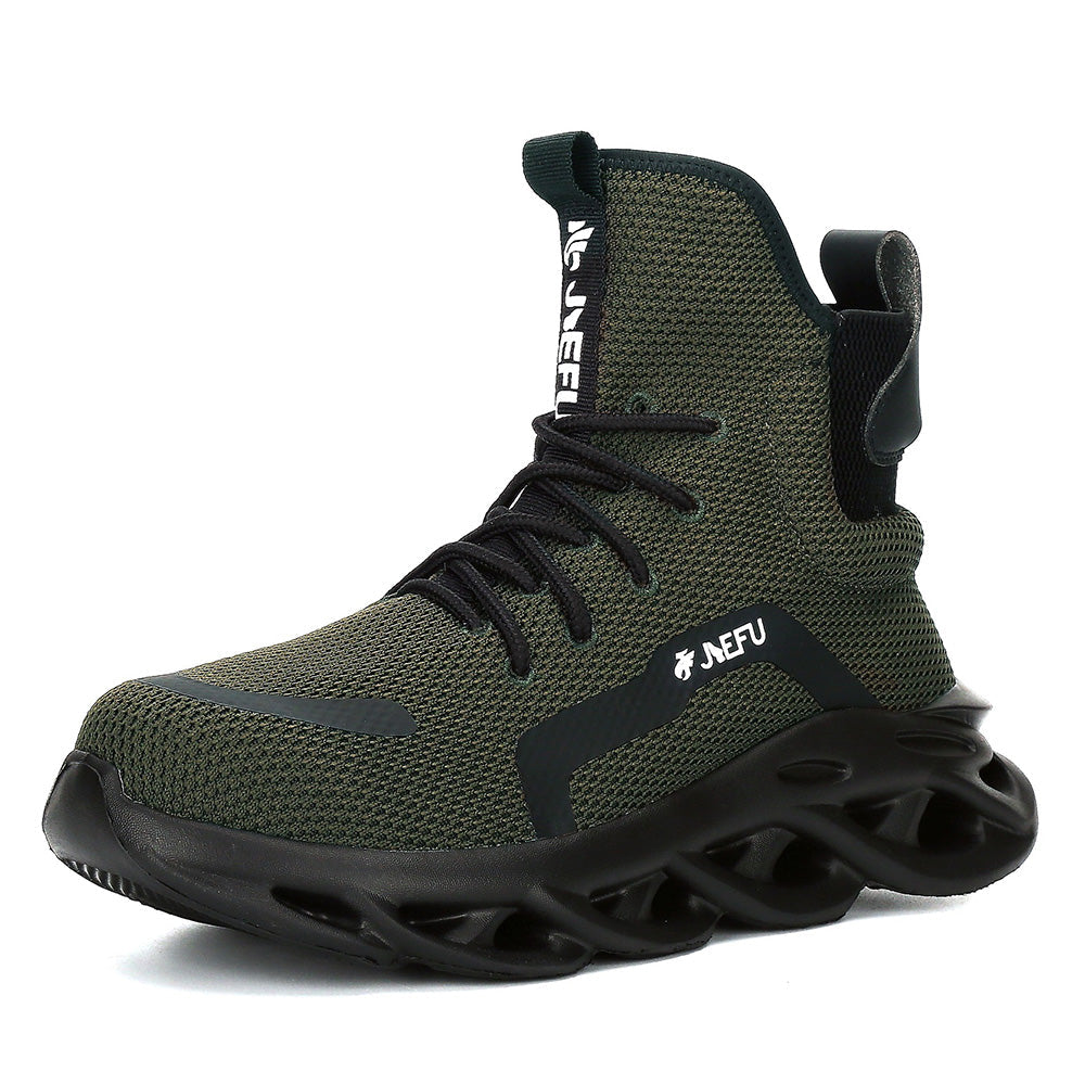 WESTMARE Vertex High-Top Steel Toe Work Sneakers - Black