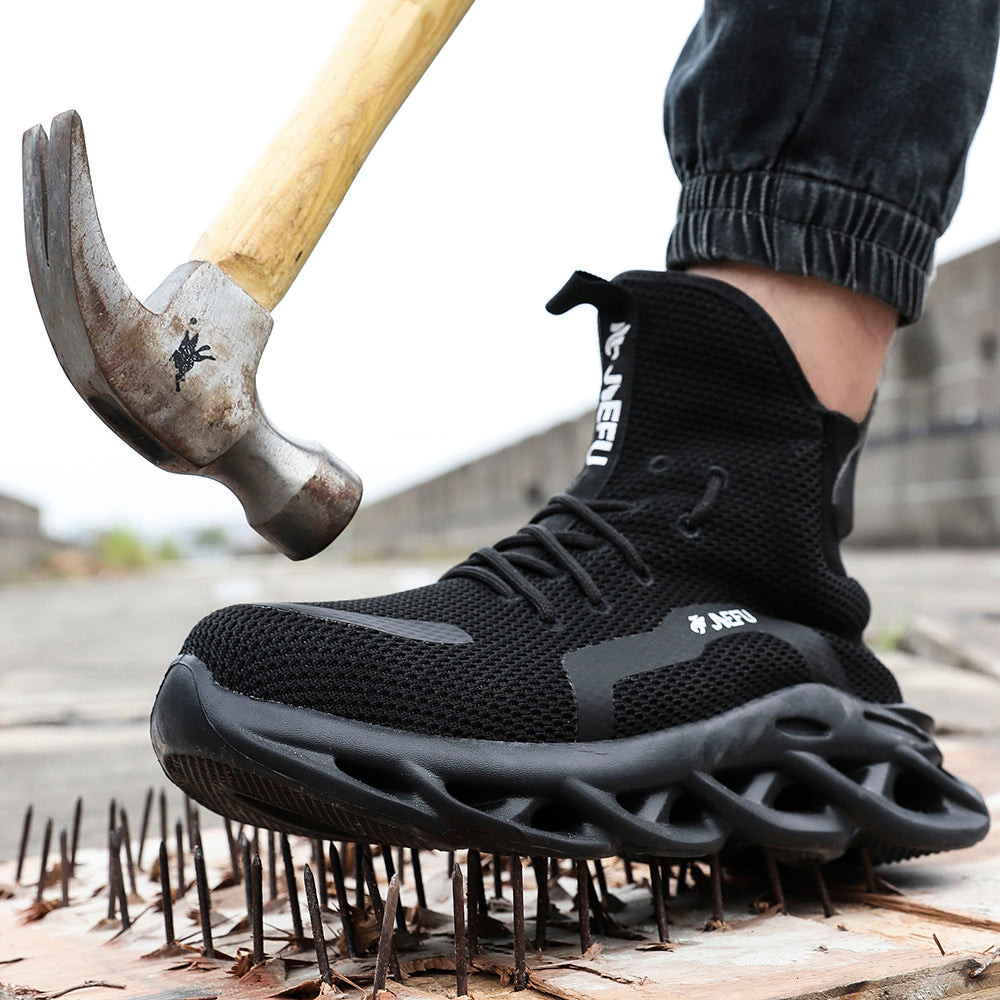 WESTMARE Vertex High-Top Steel Toe Work Sneakers - Black