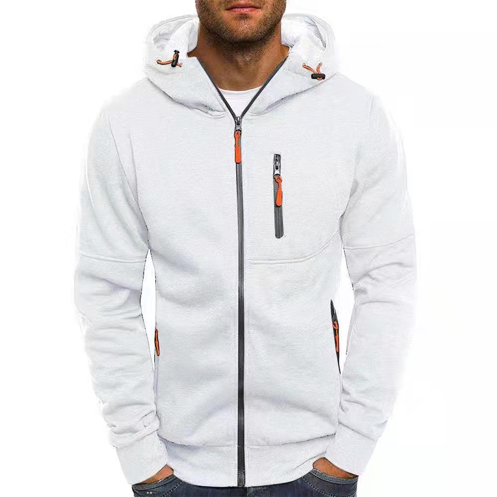 WESTMARE Men's Loose Fit Full-Zip Work Hoodie - Gray
