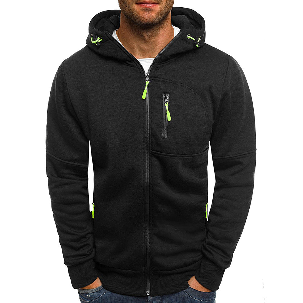 WESTMARE Men's Loose Fit Full-Zip Work Hoodie - Gray