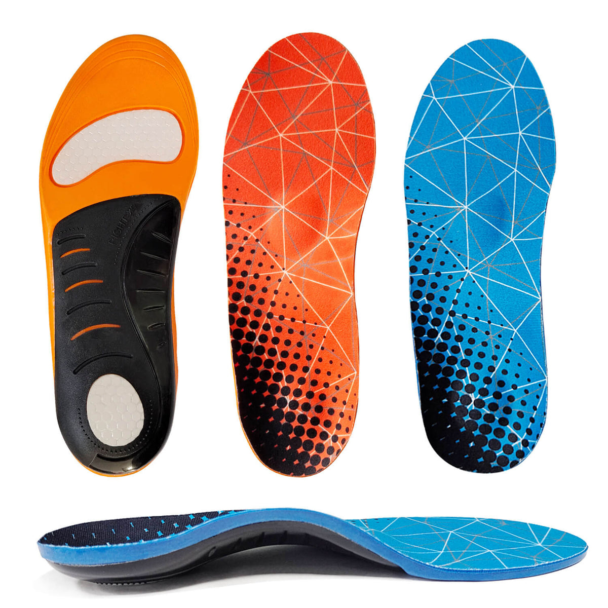 WESTMARE Arch Support Orthopedic Work Insoles - Orange
