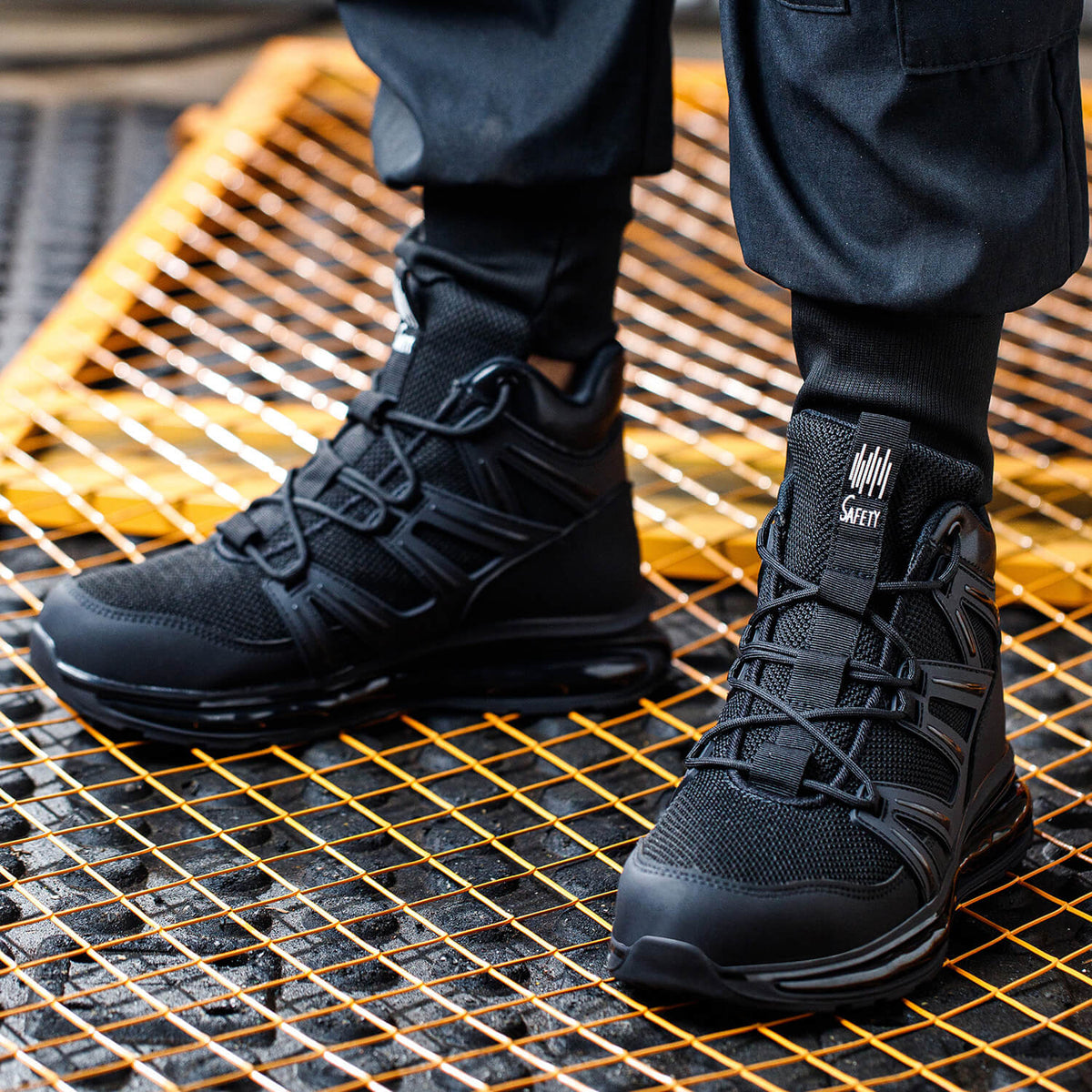 WESTMARE Atlas 6" Breathable Steel Toe Work Boots - Black