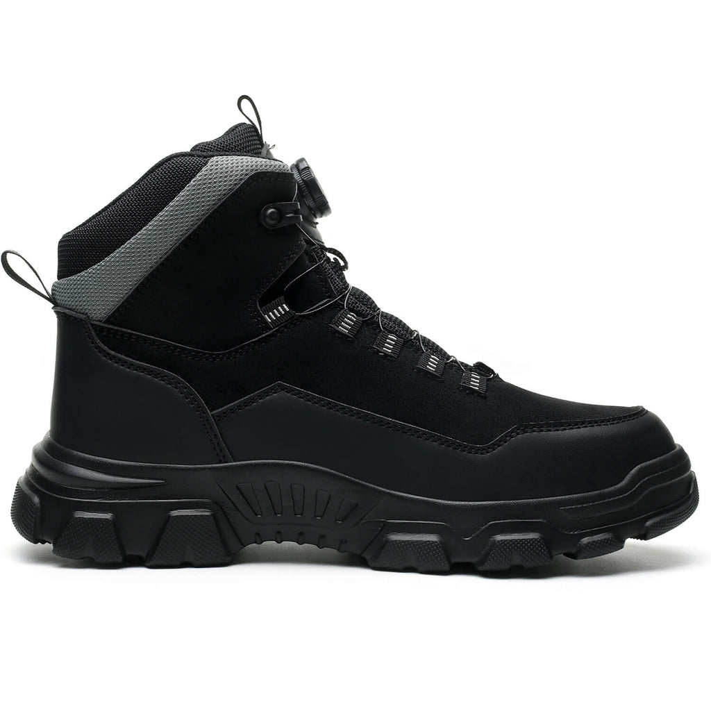 WESTMARE Helix 6" Dial-Lacing Steel Toe Work Boots - Black