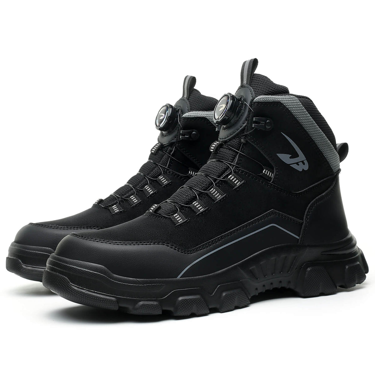 WESTMARE Helix 6" Dial-Lacing Steel Toe Work Boots - Black