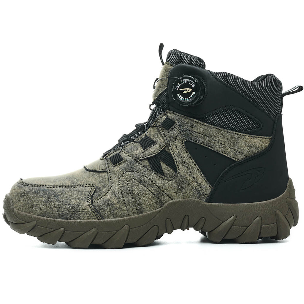 WESTMARE Fortis 6" Dial-Lacing Non-Slip Steel Toe Boots - Green