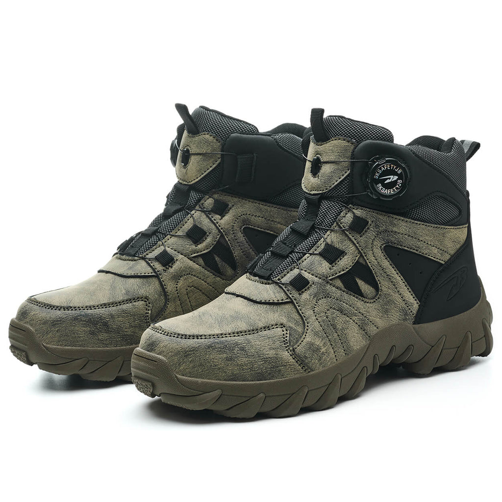 WESTMARE Fortis 6" Dial-Lacing Non-Slip Steel Toe Boots - Green