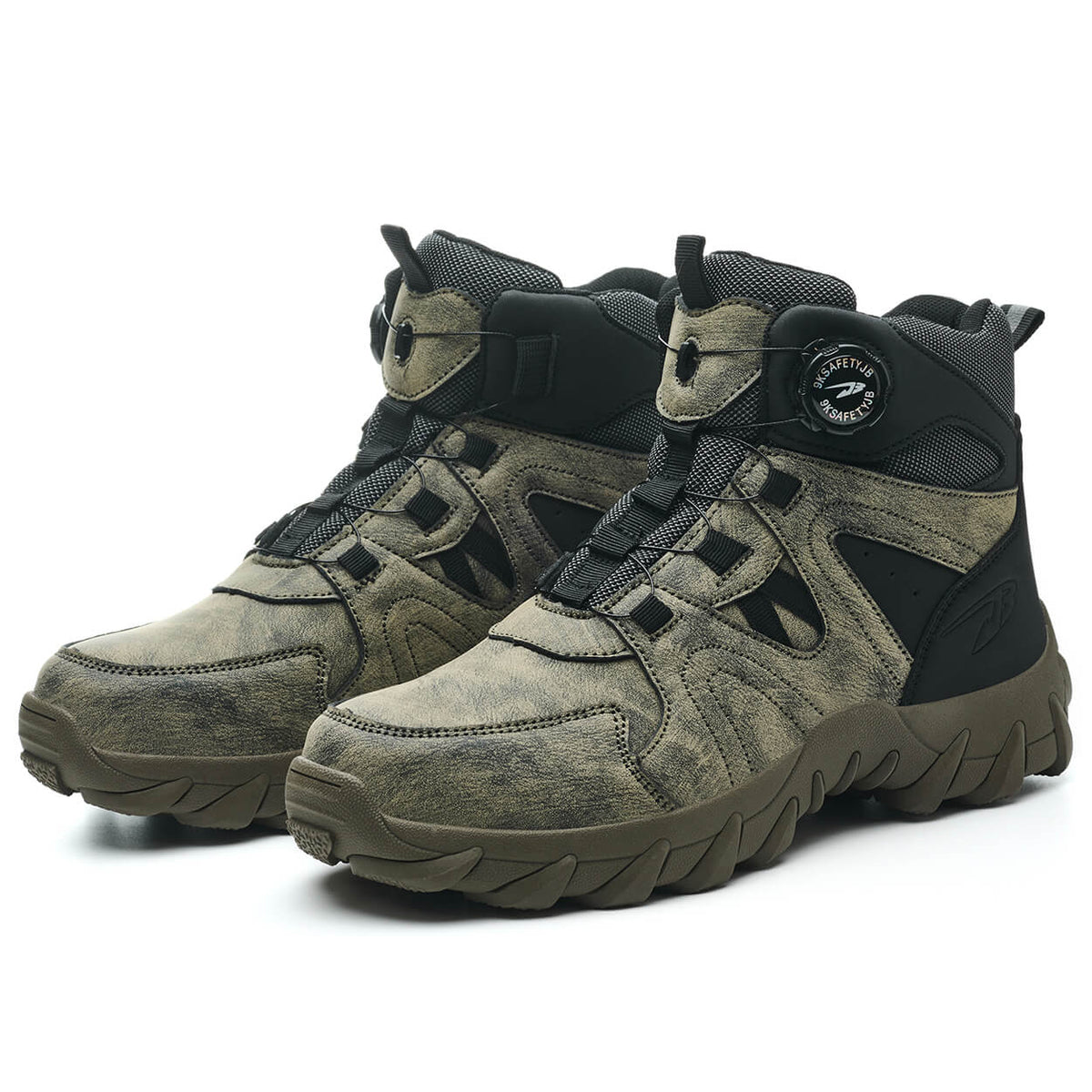WESTMARE Fortis 6" Dial-Lacing Non-Slip Steel Toe Boots - Green