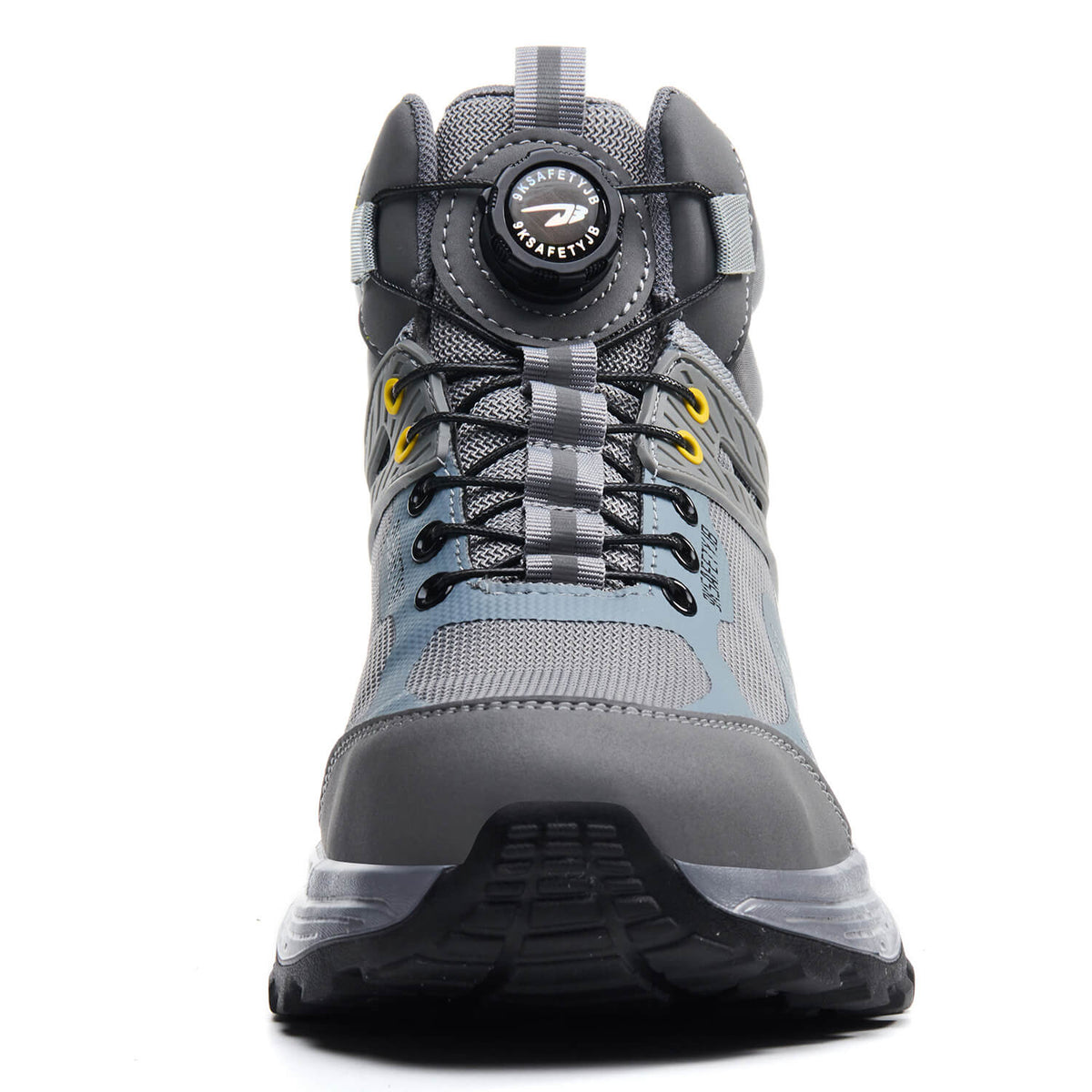 WESTMARE Rivet 6" Steel Toe Dial-Lacing Work Boots - Black