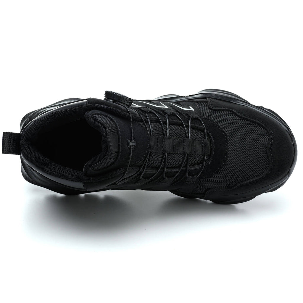 WESTMARE Ascent Steel Toe Dial-Lacing Work Boots - Black