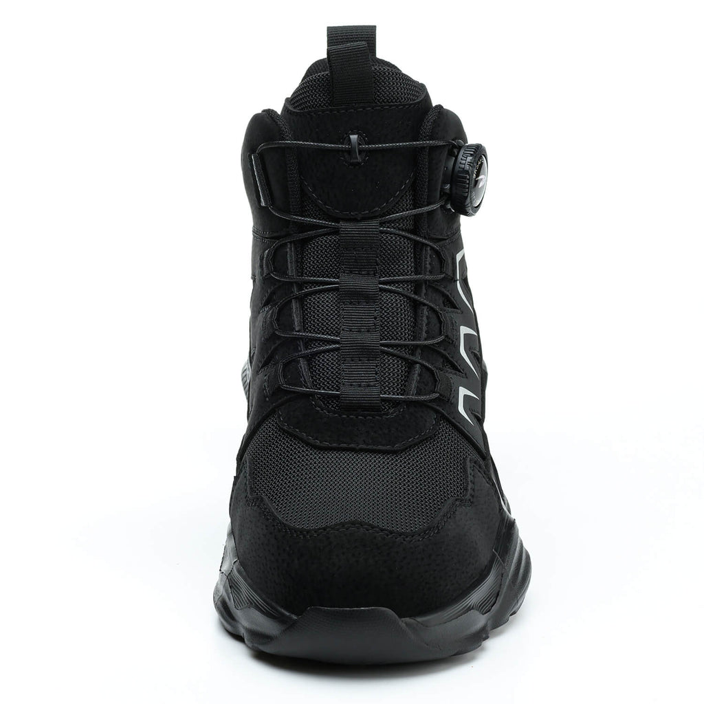 WESTMARE Ascent Steel Toe Dial-Lacing Work Boots - Black