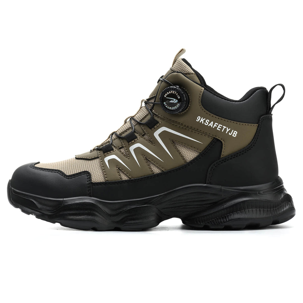 WESTMARE Ascent Steel Toe Dial-Lacing Work Boots - Black