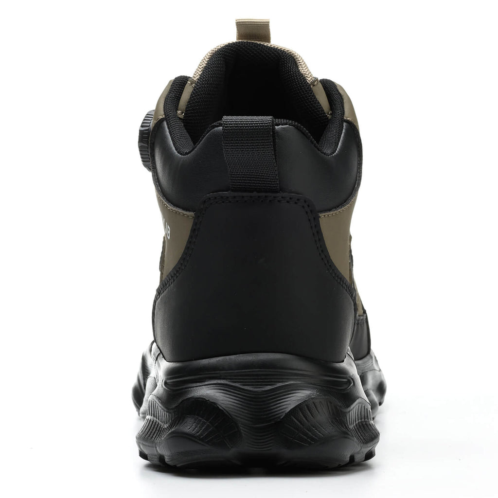 WESTMARE Ascent Steel Toe Dial-Lacing Work Boots - Black