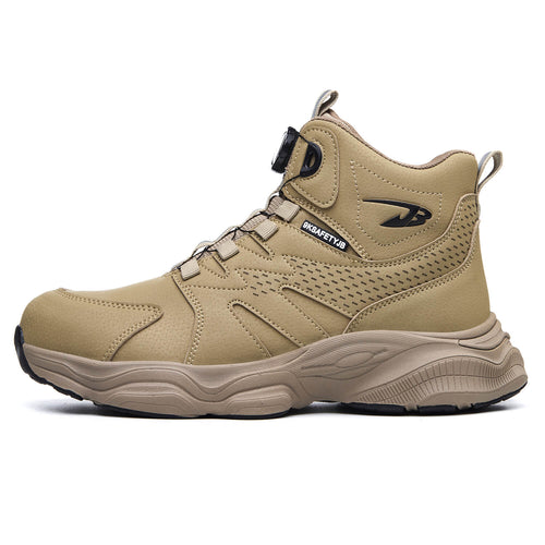 WESTMARE 6" Steel Toe Dial-Lacing Non Slip Work Boots - Khaki