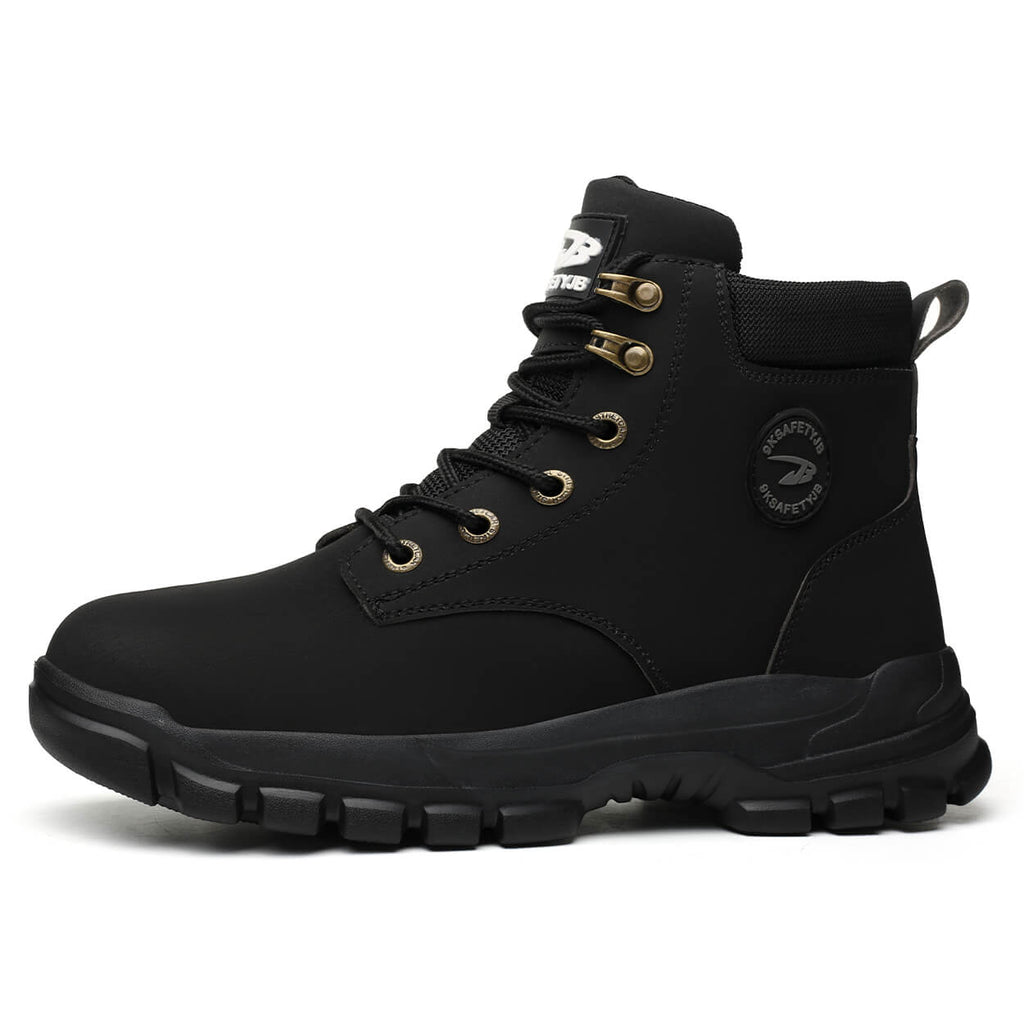 WESTMARE Rexton 6" Lightweight Steel Toe Work Boots - Black