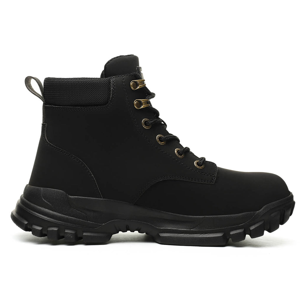 WESTMARE Rexton 6" Lightweight Steel Toe Work Boots - Black