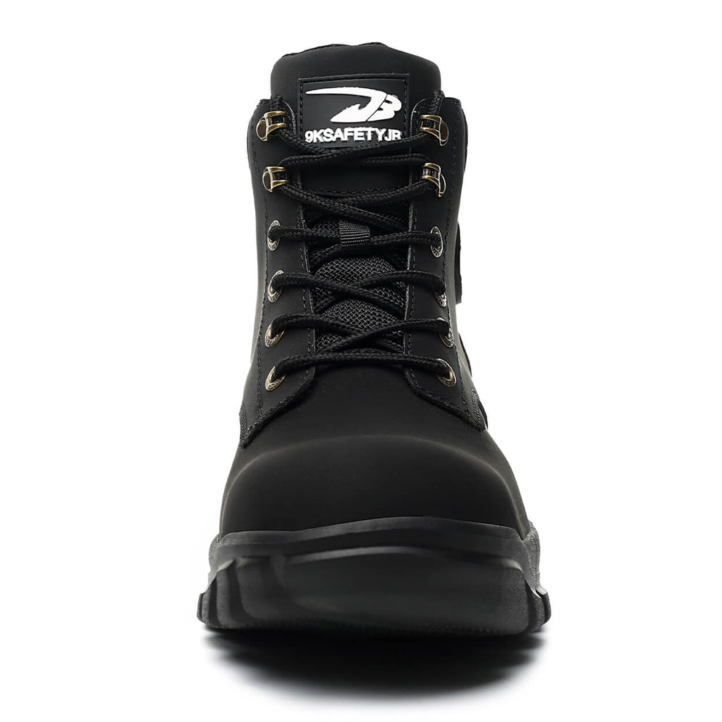 WESTMARE Rexton 6" Lightweight Steel Toe Work Boots - Black